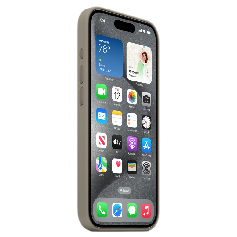 Silicon Case Premium Clay for iPhone 15 Series 3