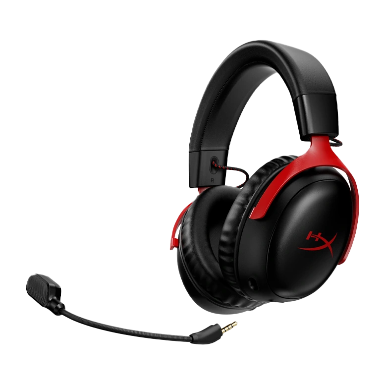 Casti Wireless Gaming HyperX Cloud III Wireless, Black/Red, [77Z46AA]