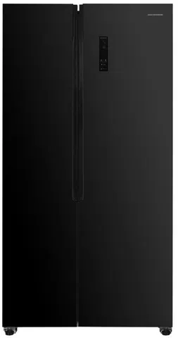 Холодильник Side-by-Side Heinner HSBSH532NFGBKF, 532 л, 177 см, F (A+), Черный