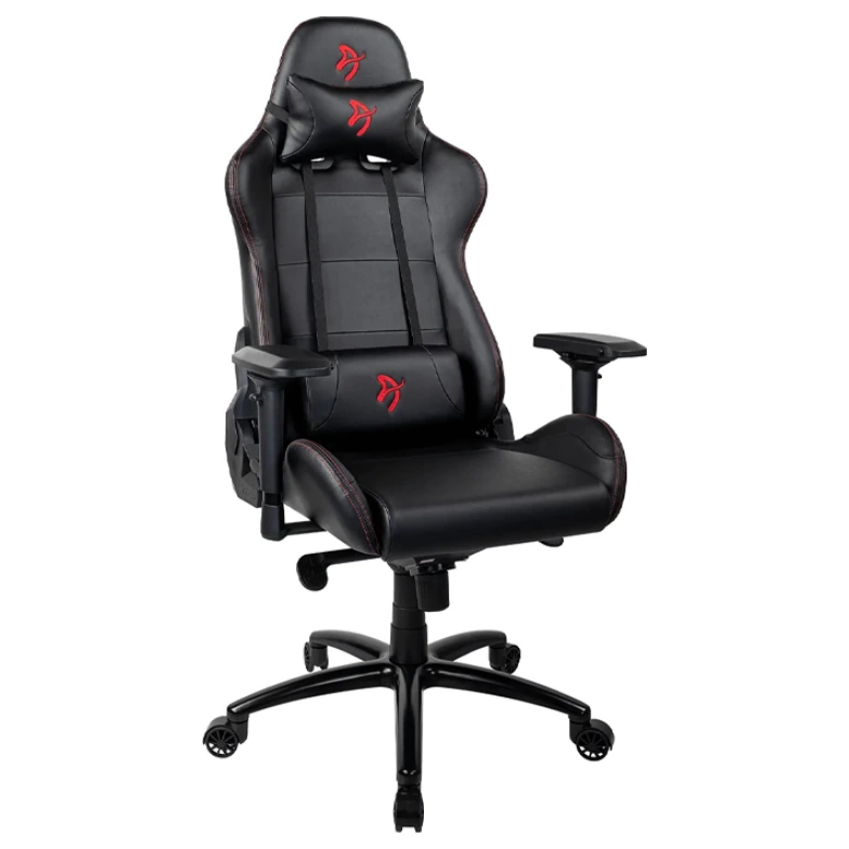 Игровое кресло AROZZI Verona Signature PU / 120-130kg / 165-190cm / Black /Red logo 2