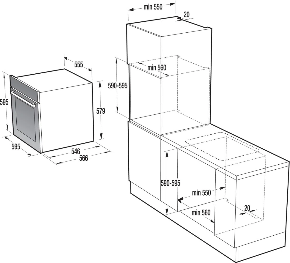 Электрический духовой шкаф Gorenje BPSA6747DGWI, Черный 5