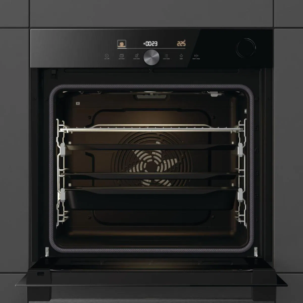 Электрический духовой шкаф Gorenje BPSA6747DGWI, Черный 2