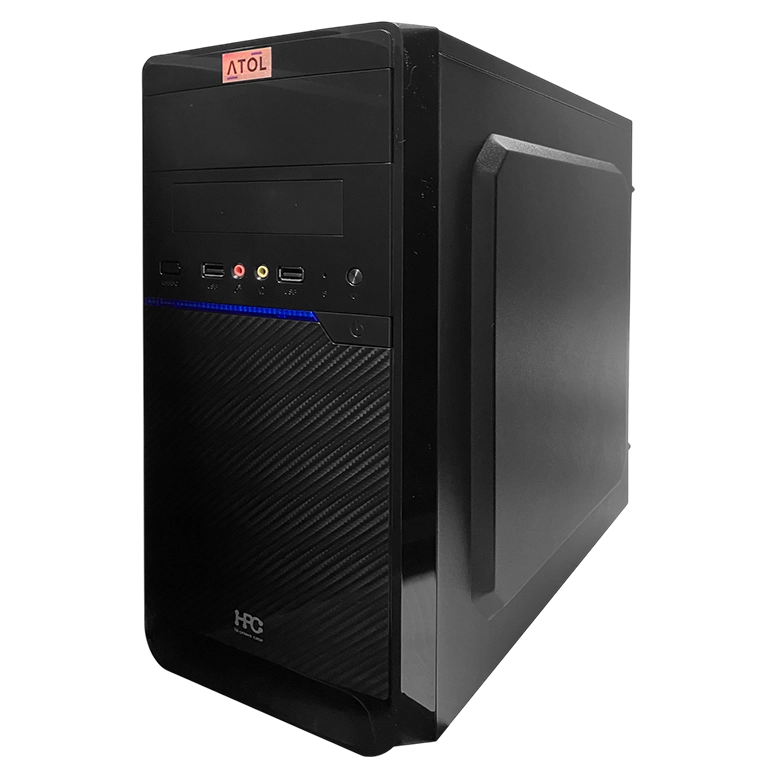 Системный блок ATOL PC1037MP - Home #4 v2.2, Ryzen 5 3400G, 16 ГБ, 512 ГБ SSD, Black