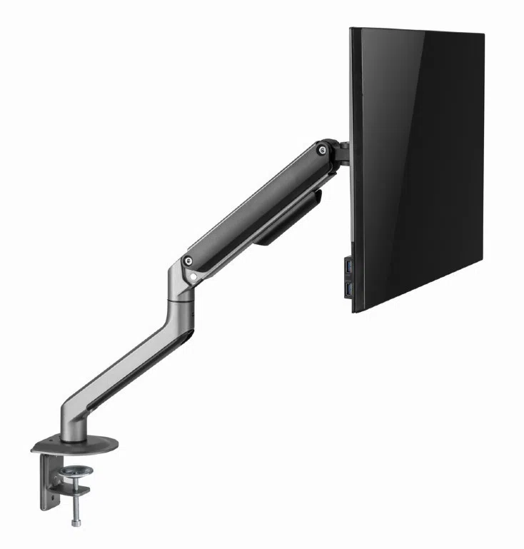 Suport reglabil pentru monitor Gembird MA-DA1-05, Space Gray 3