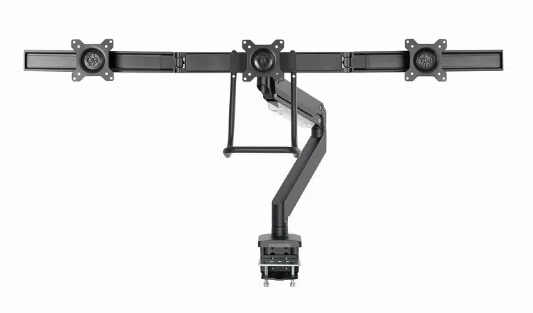 Suport pentru 3 monitor reglabil cu montare de birou 13"-27", Gembird MA-DA3-03 3