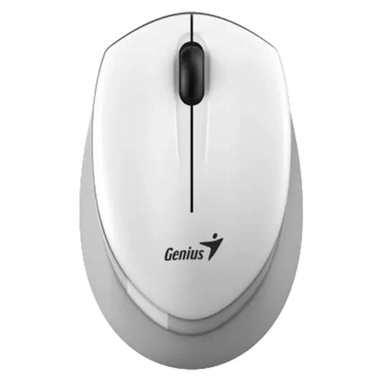 Mouse Wireless Genius NX-7009, Alb/Gri