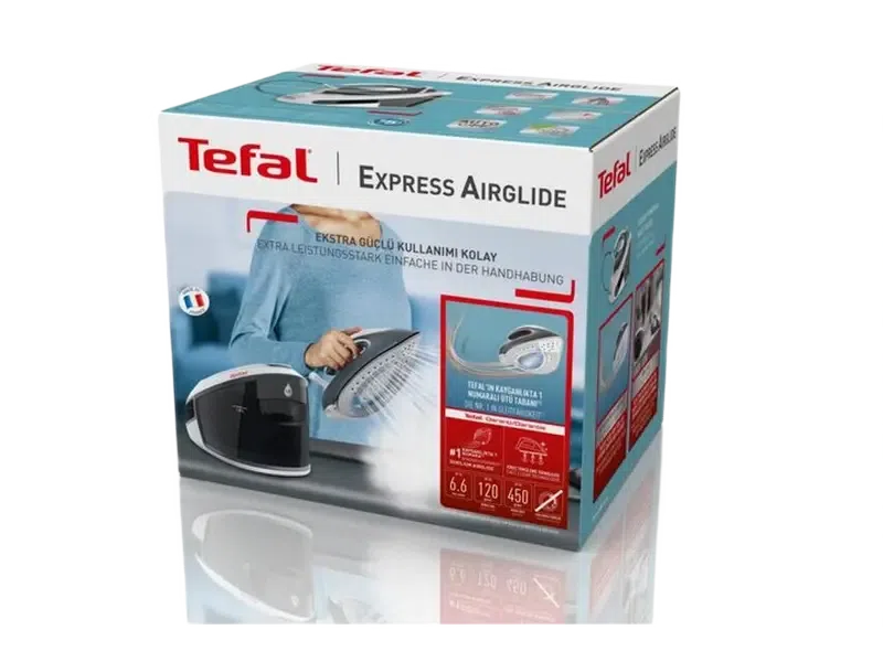 Fier de călcat cu generator de abur Tefal SV8020E1, Alb | Gri 4