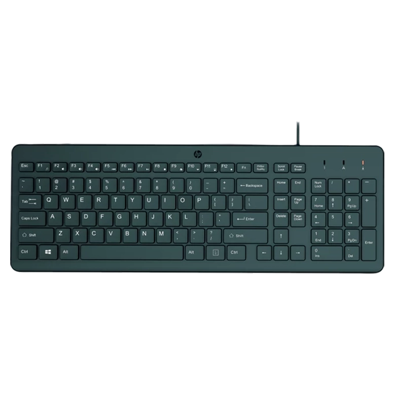 Клавиатура HP 150, Проводная, Черный