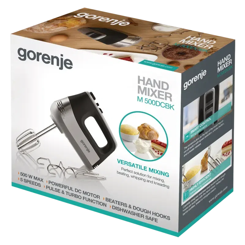 Mixer Manual Gorenje M500DCBK, Negru/Argintiu 2