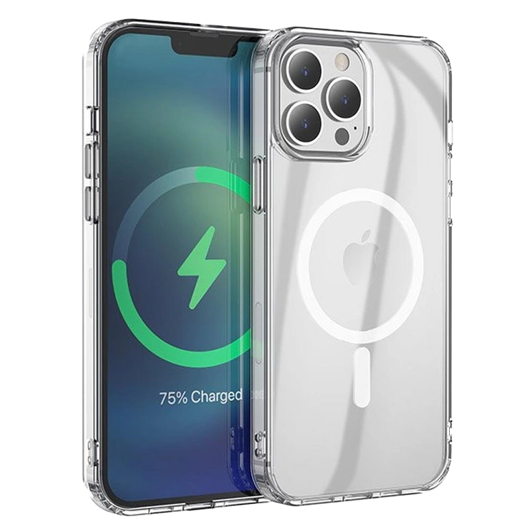 HOCO Magnetic series airbag anti-fall protective shell for iPhone 15 Series Transparent 2