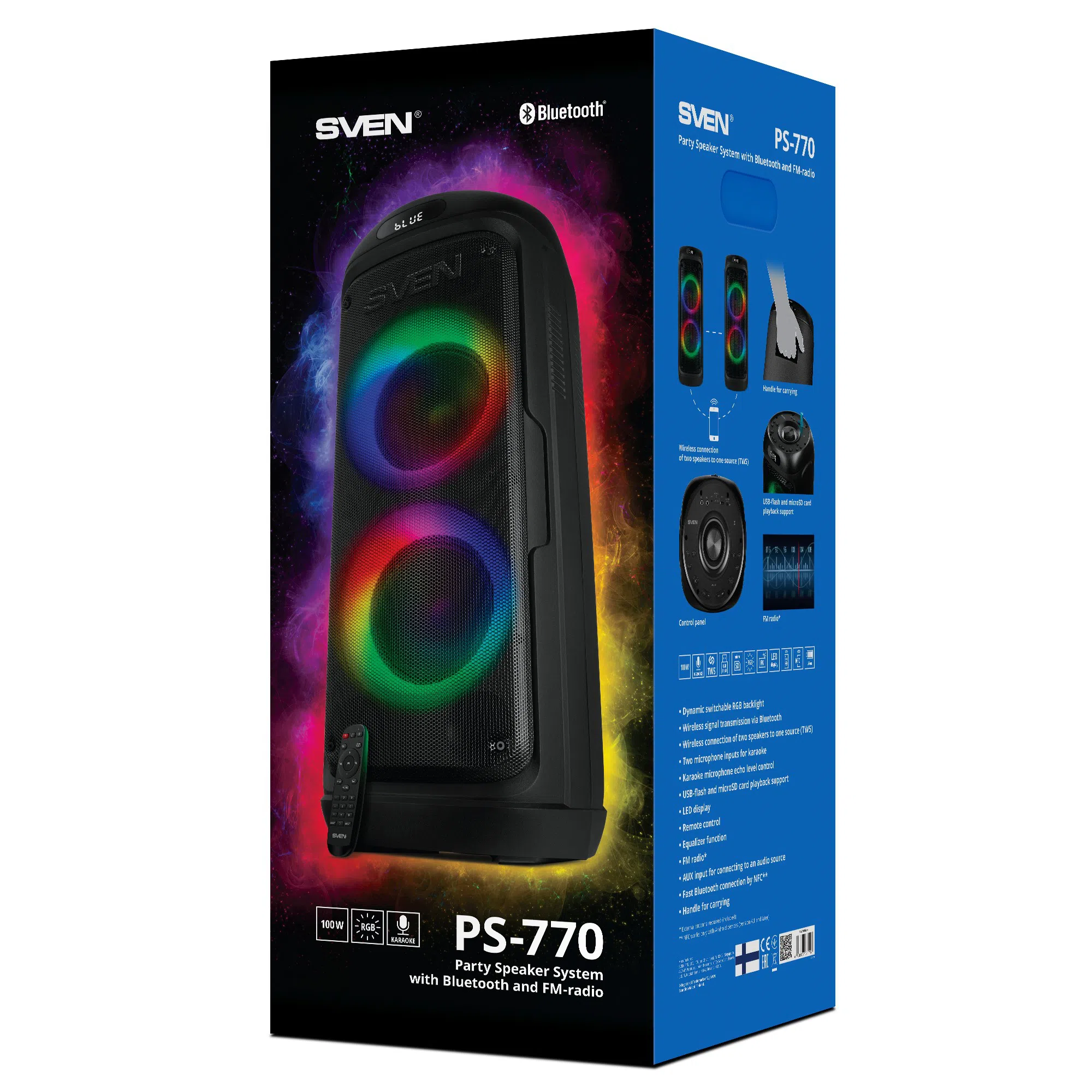 Портативная Колонка SVEN PS-770 Black 6