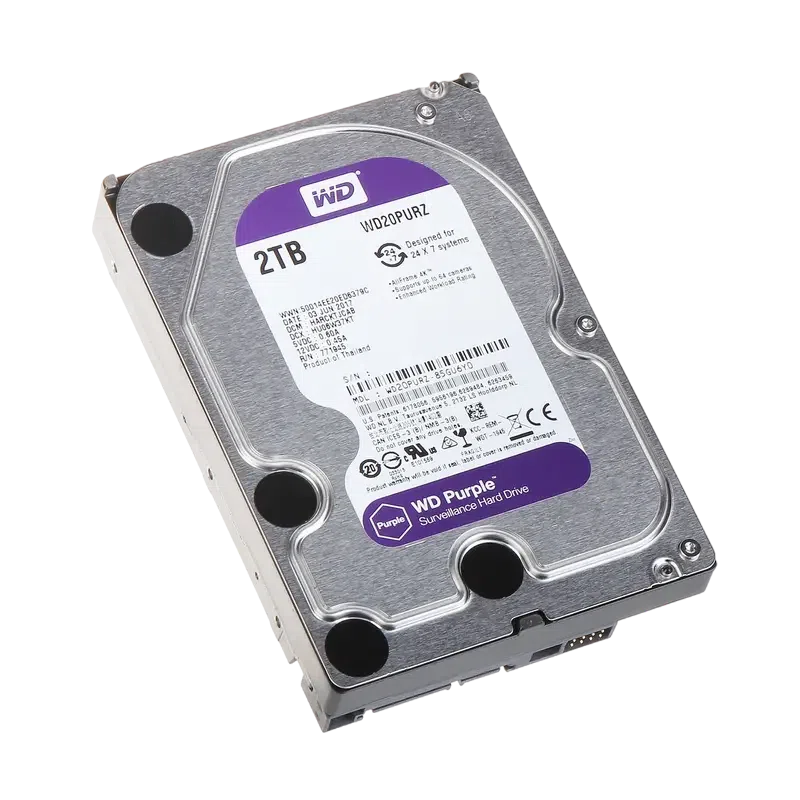 Жесткий диск Western Digital WD Purple WD23PURZ, 2ТБ, 3.5" 2