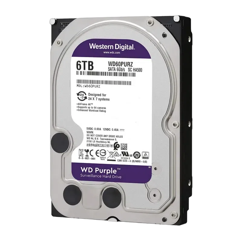 Жесткий диск Western Digital WD Purple, 6 TБ, Purple 4