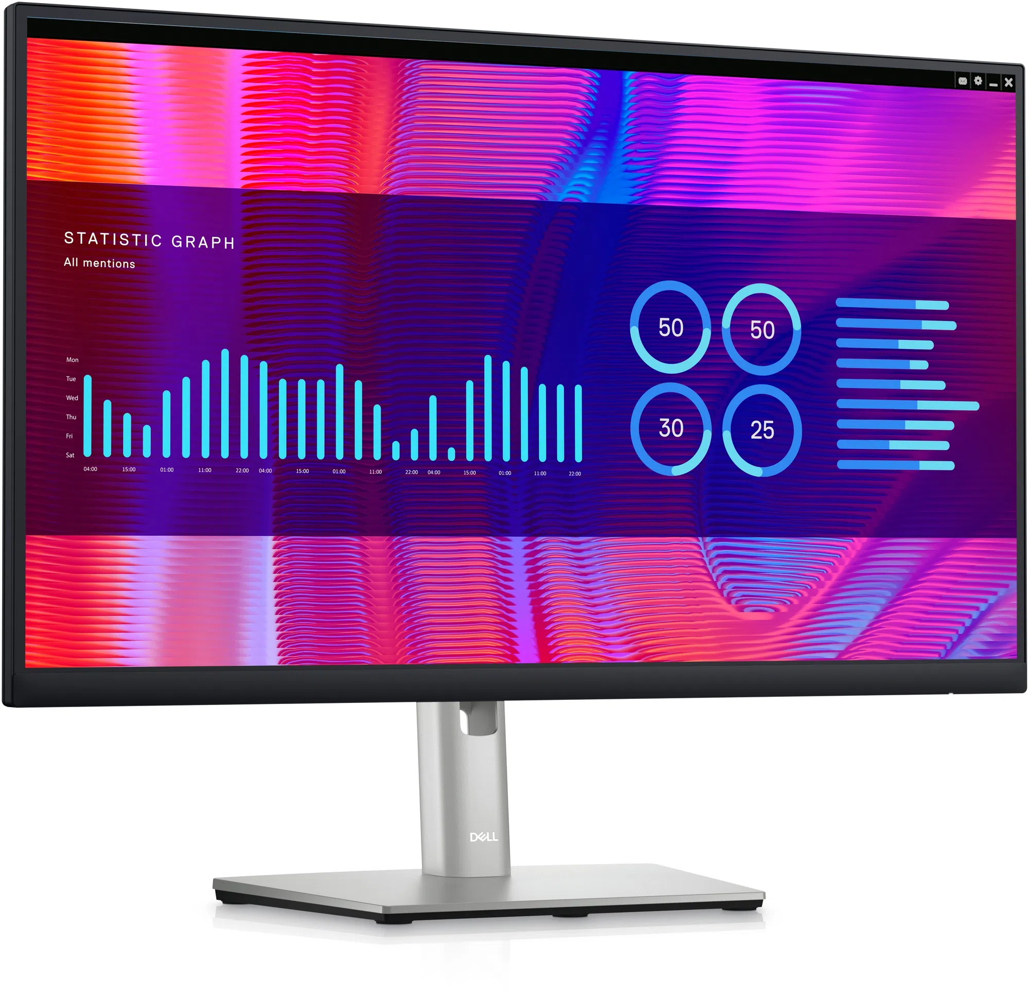 23.8" Монитор DELL P2423DE / 5ms / 2K / Black/Silver 3