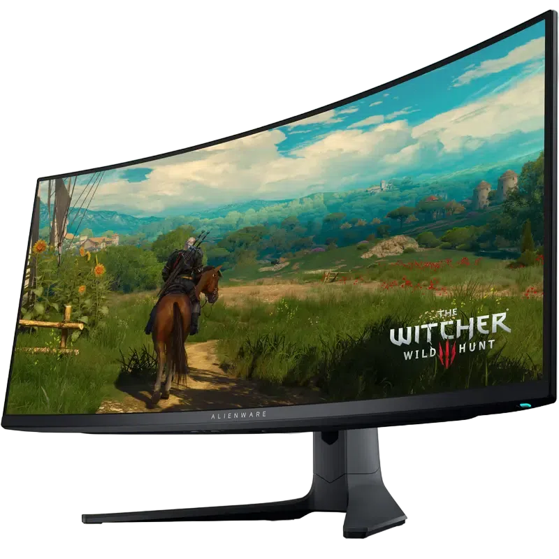 34" Игровой монитор DELL AW3423DWF, QD OLED 3440x1440 WQHD, Чёрный 2