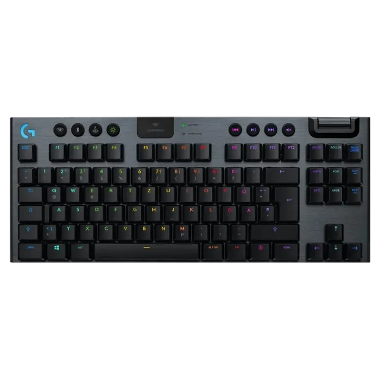 Tastatură Logitech G915 TKL, Fără fir, Carbon