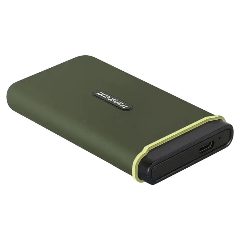 Внешний портативный SSD накопитель Transcend ESD380C, 500 ГБ, Military Green