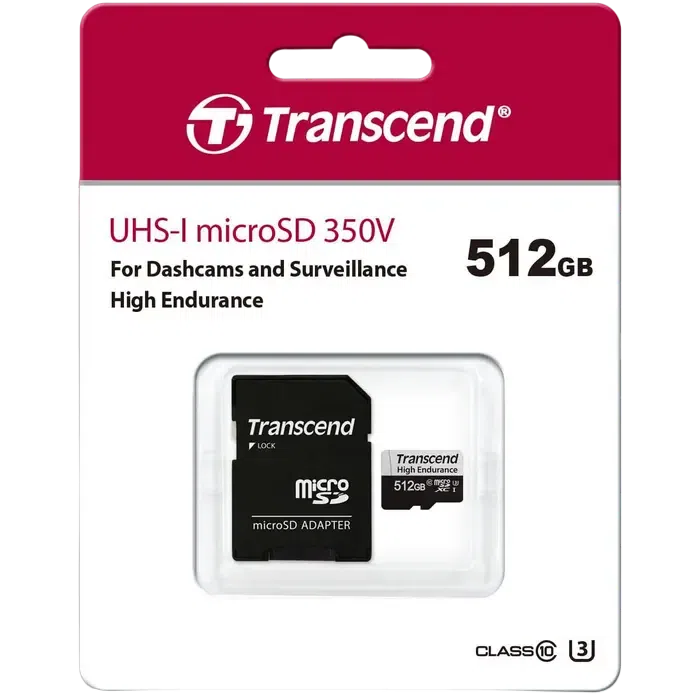 Карта памяти Transcend microSDXC 350V, 512Гб 3