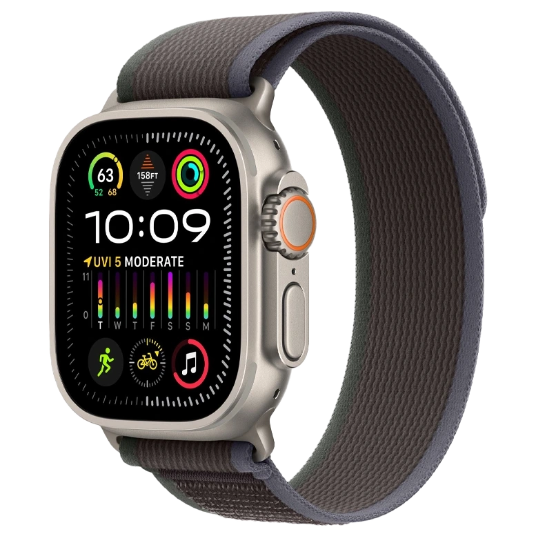 Apple Watch Ultra 2 GPS Titanium Beige Trail loop Blue/Black 5