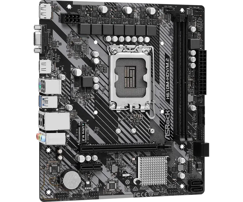Материнская плата ASRock H610M-HDV/M.2 R2.0 LGA1700 Micro-ATX 3