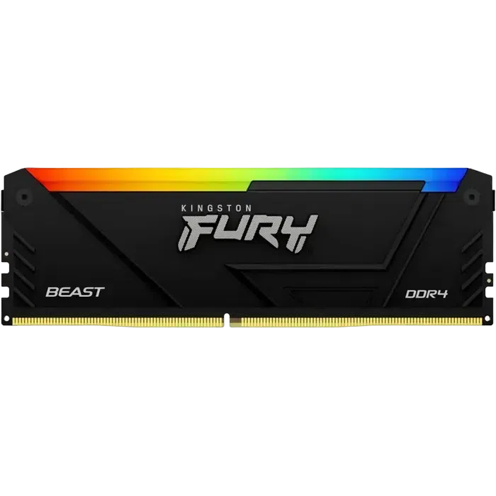 Memorie RAM Kingston FURY Beast RGB, 16GB, Black 2