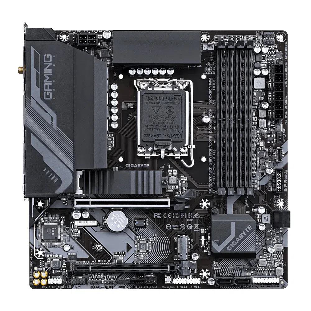 Placă de bază GIGABYTE B760M GAMING X AX LGA1700 Micro‑ATX 3