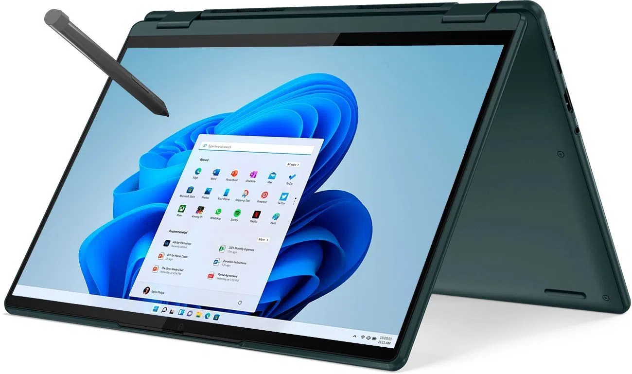 Laptop 13.3" Lenovo Yoga C600 YG6 13ABR8 / WUXGA / AMD Ryzen 7 7730U / 16GB / 1TB SSD / Win11HE / Dark Teal 7