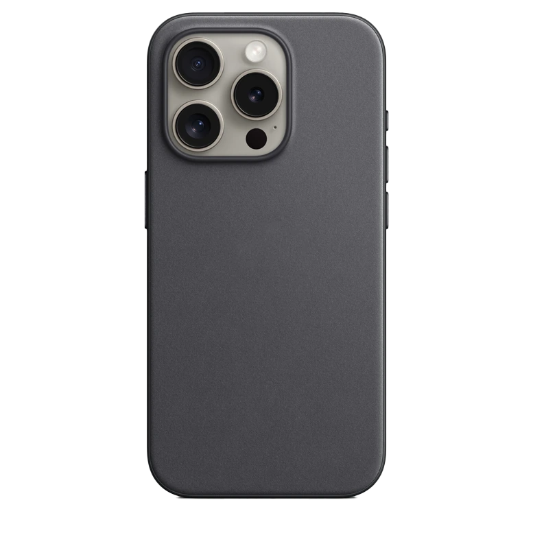 FineWoven Case with MagSafe for iPhone 15 Series Black 4