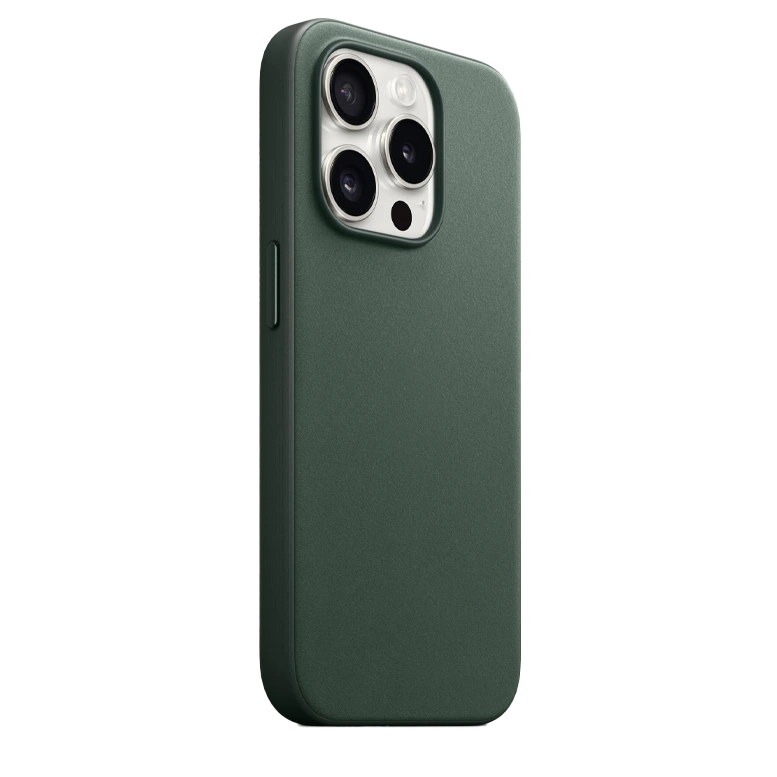 FineWoven Case with MagSafe for iPhone 15 Series Evergreen 4