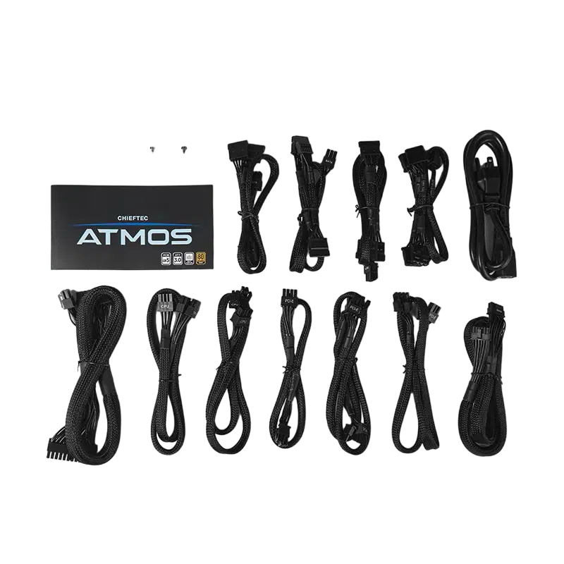 Sursă Alimentare PC Chieftec CPX-850FC Atmos Series, 850 W, Negru 6