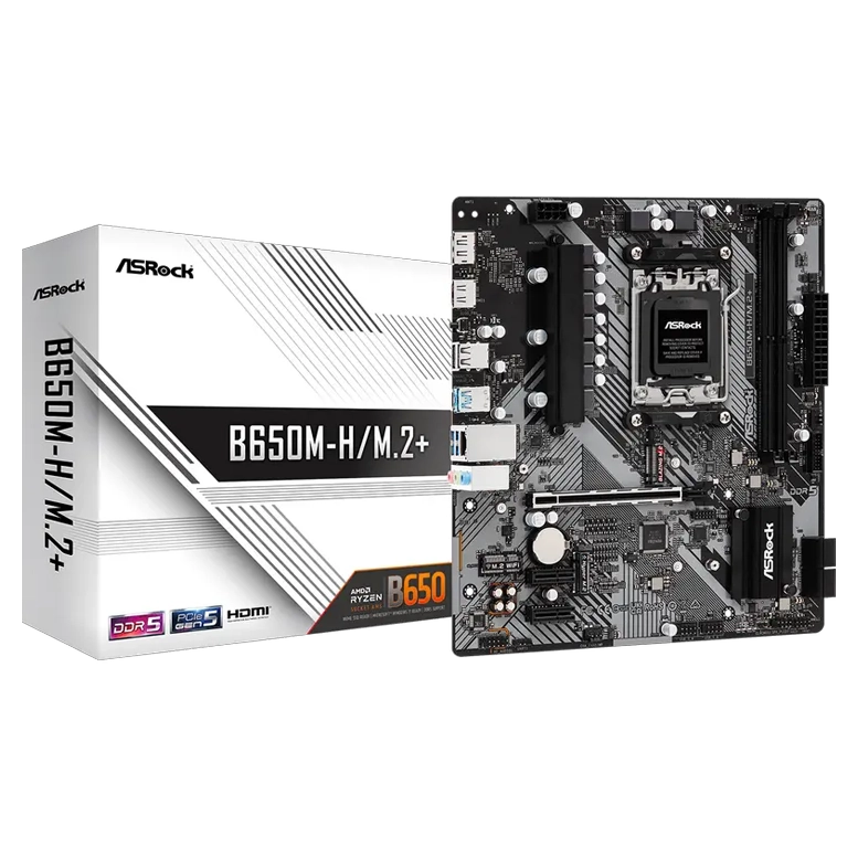 Материнская плата ASRock B650M-H/M.2+, Black