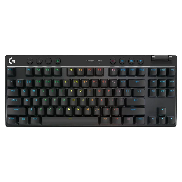 Клавиатура Logitech G Pro X TKL, Проводное / беспроводное, Чёрный