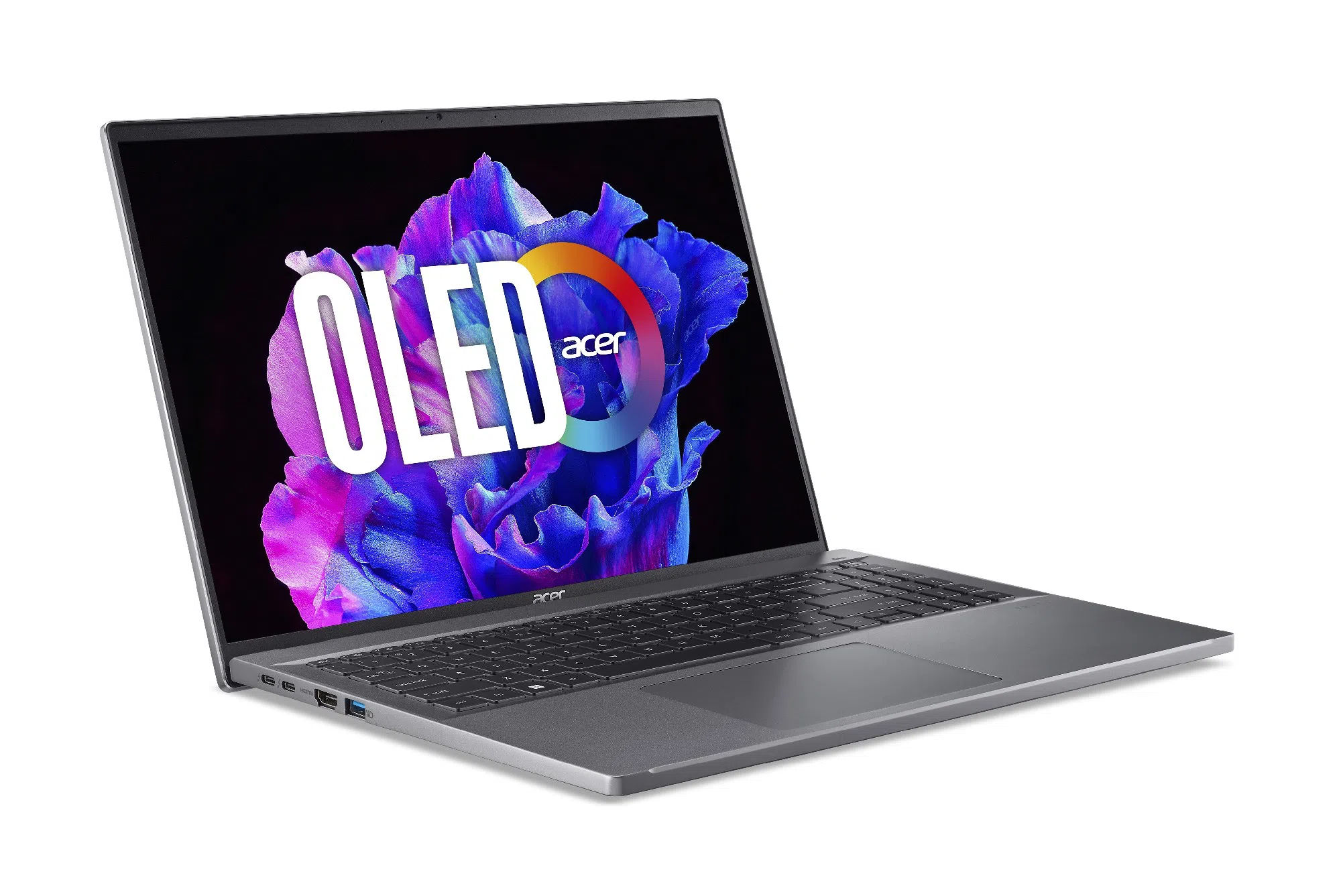 Ноутбук 16.0" ACER Swift Go Swift Go 16 (NX.KFSEU.001) / 3.2K / OLED / 16:10 / Intel Core i7-1355U / 61GB / 1TB SSD / Steel Gray 3