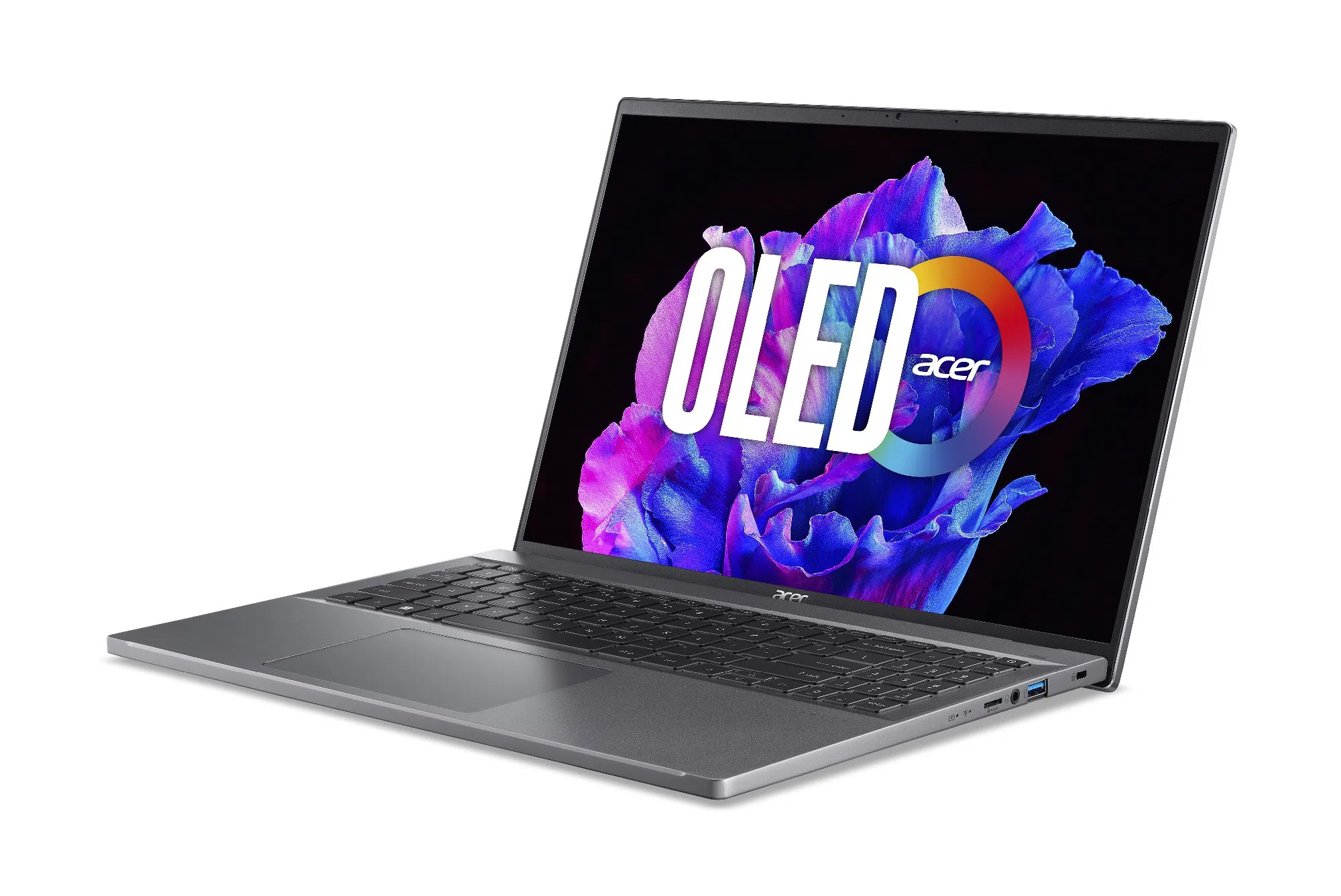 Ноутбук 16.0" ACER Swift Go Swift Go 16 (NX.KFSEU.001) / 3.2K / OLED / 16:10 / Intel Core i7-1355U / 61GB / 1TB SSD / Steel Gray 2