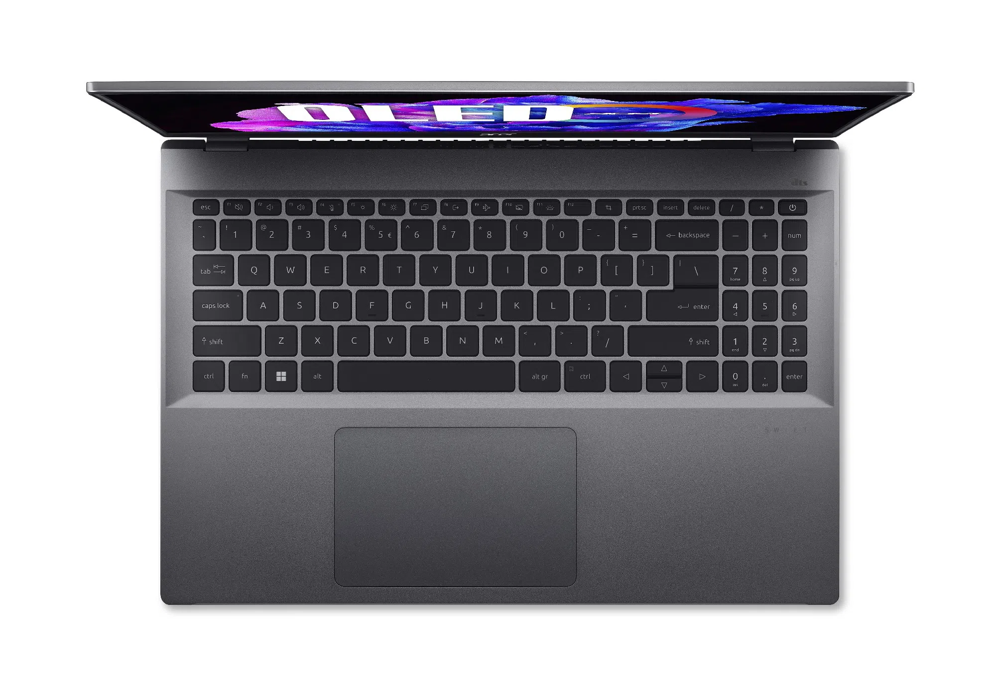 Ноутбук 16.0" ACER Swift Go Swift Go 16 (NX.KFSEU.001) / 3.2K / OLED / 16:10 / Intel Core i7-1355U / 61GB / 1TB SSD / Steel Gray 4