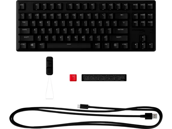 Клавиатура HyperX Alloy Origins Core PBT, Проводная, Черный 5