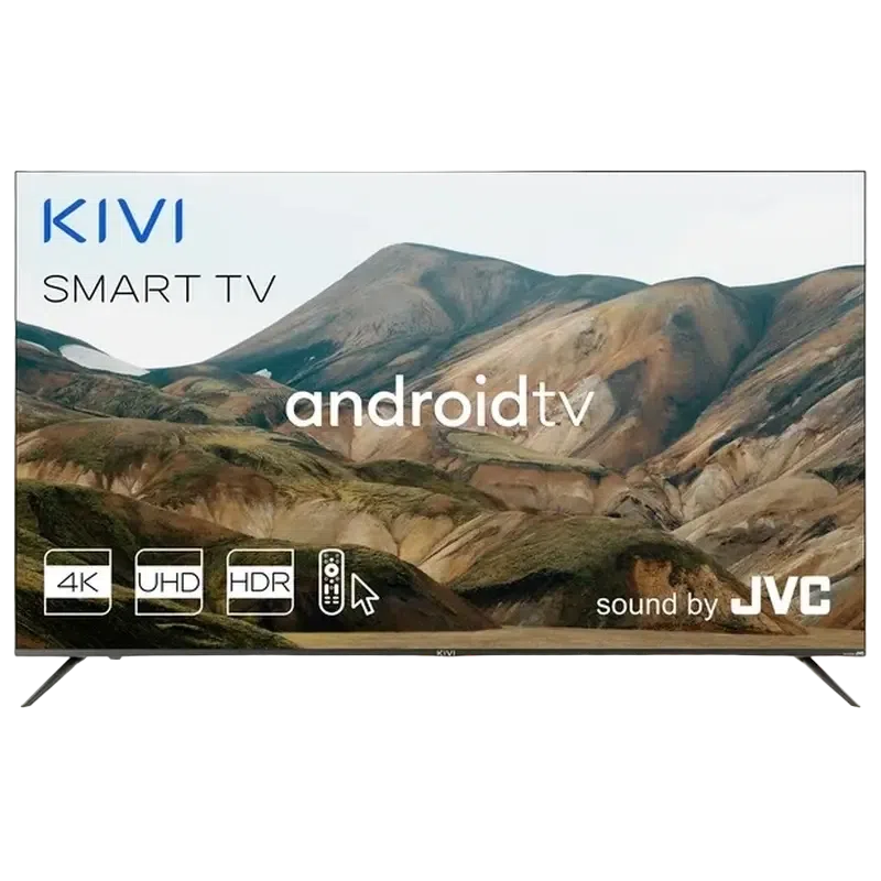 55" LED SMART TV KIVI 55U720QB, 3840x2160 4K UHD, Android TV, Negru