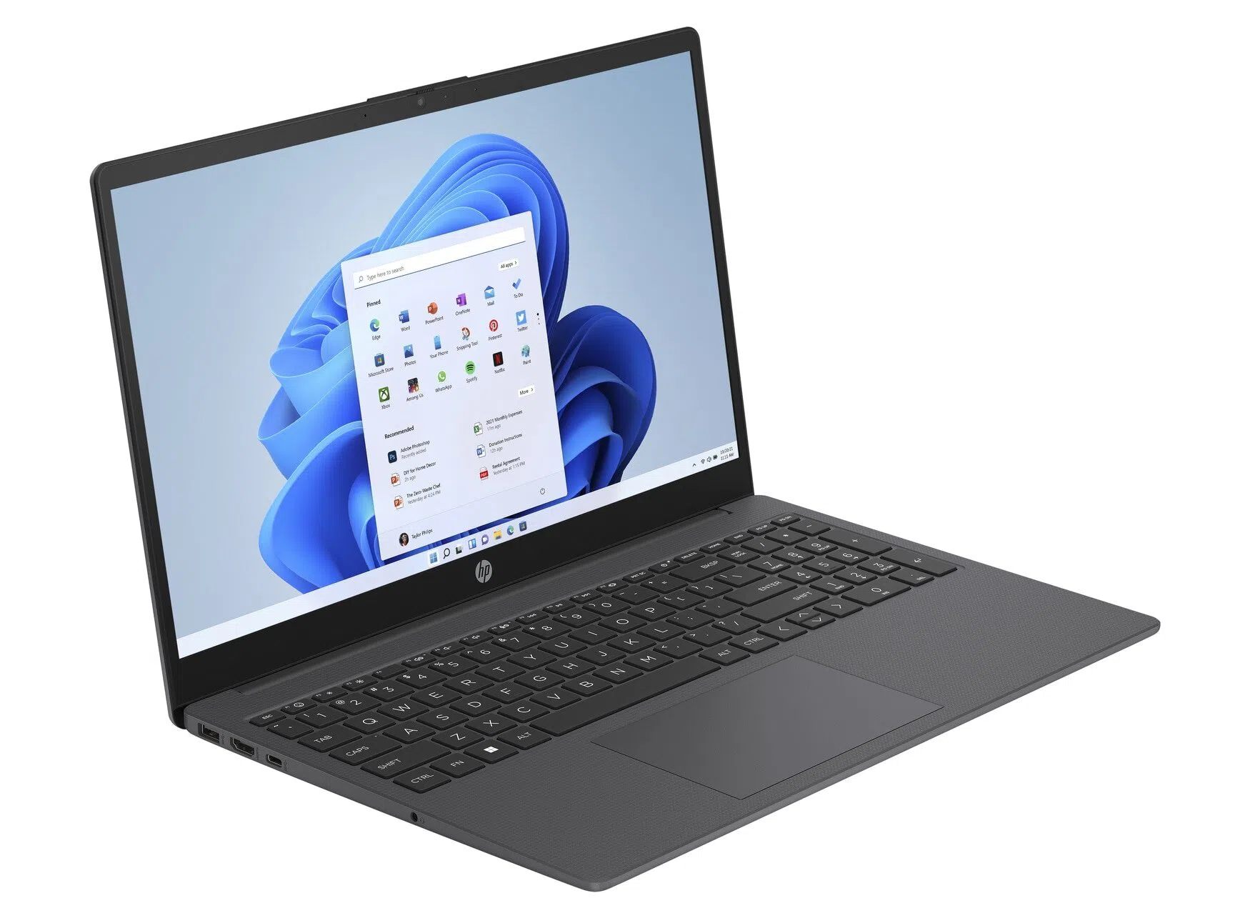 Ноутбук 15.6" HP Laptop 15-fd0010ci / Intel Processor N100 / 8GB / 256GB SSD / Chalkboard Gray 3