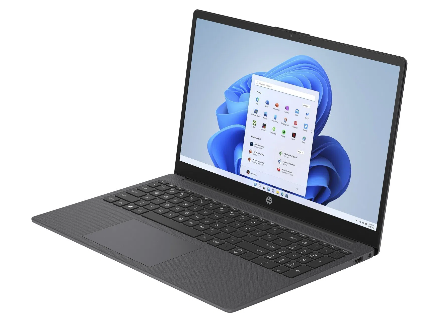 Ноутбук 15.6" HP Laptop 15-fd0010ci / Intel Processor N100 / 8GB / 256GB SSD / Chalkboard Gray 2