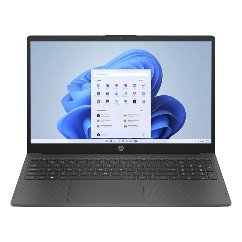 Ноутбук 15.6" HP Laptop 15-fd0010ci / Intel Processor N100 / 8GB / 256GB SSD / Chalkboard Gray