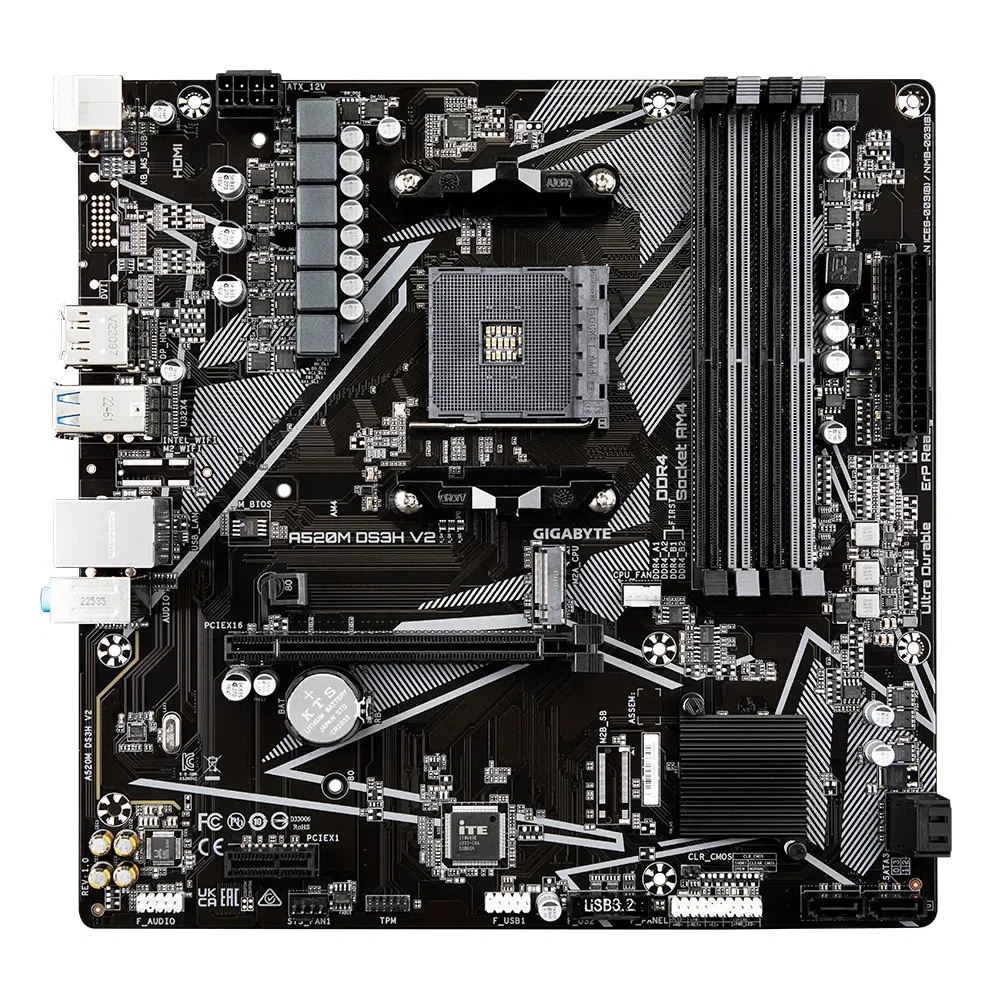 Placă de bază GIGABYTE GA-A520M-DS3H V2, Black 2