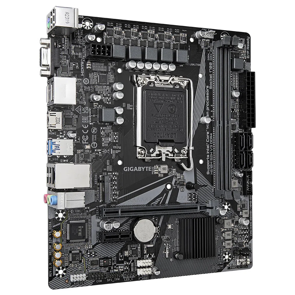 Материнская плата GIGABYTE H610M S2H V3 DDR4, Black 3