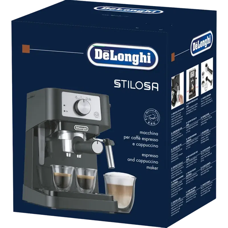 Кофеварка рожковая DeLonghi EC260.BK, Black 11