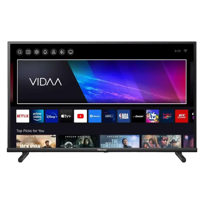 32" LED SMART TV Hisense 32A5KQ, QLED 1920x1080 FHD, VIDAA OS, Black 4