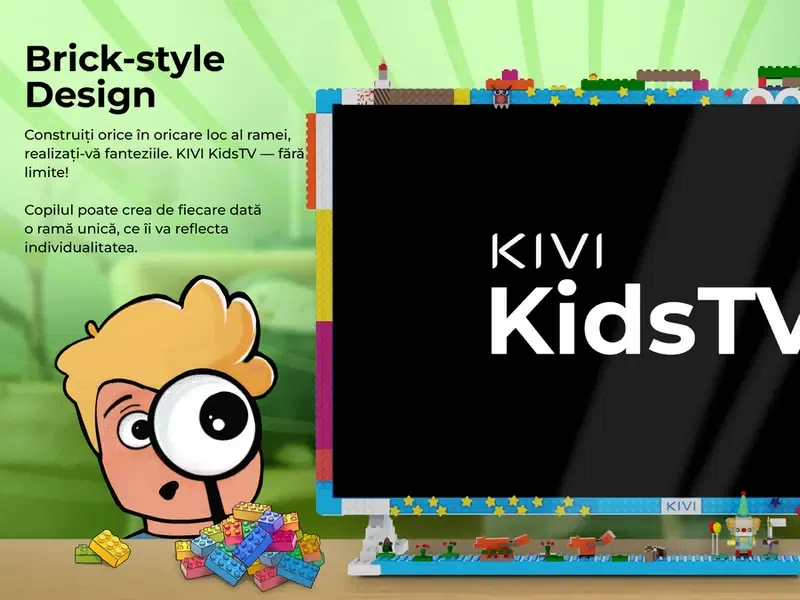 32" LED SMART Телевизор KIVI KidsTV, 1920x1080 FHD, Android TV, Синий 4