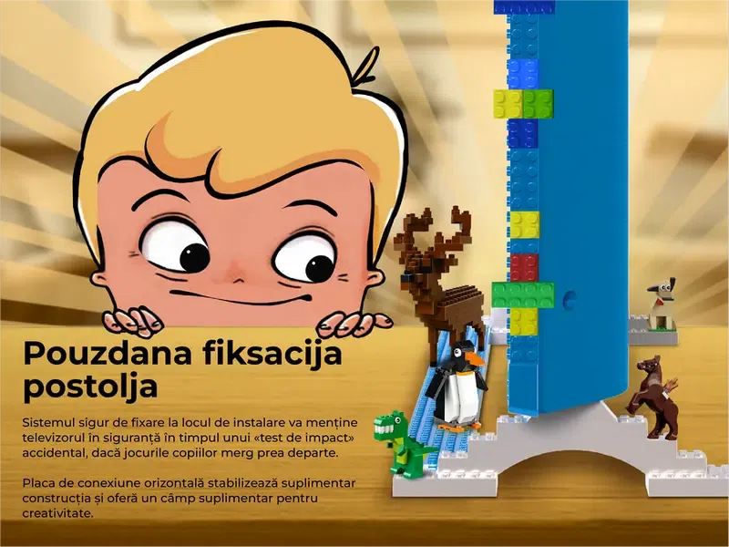 32" LED SMART Телевизор KIVI KidsTV, 1920x1080 FHD, Android TV, Синий 3