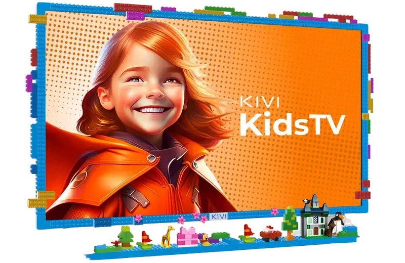 32" LED SMART Телевизор KIVI KidsTV, 1920x1080 FHD, Android TV, Синий 2