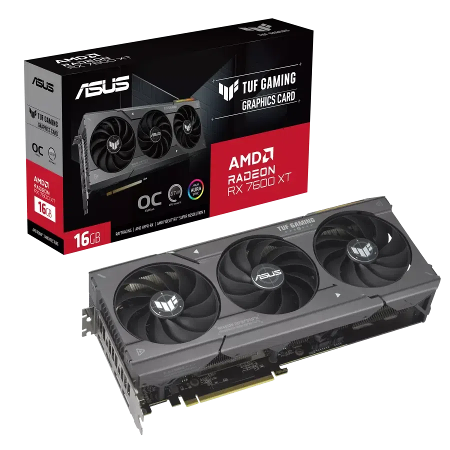 Видеокарта ASUS TUF-RX7600XT-O16G-GAMING, 16GB GDDR6 128бит (TUF-RX7600XT-O16G-GAMING) 13