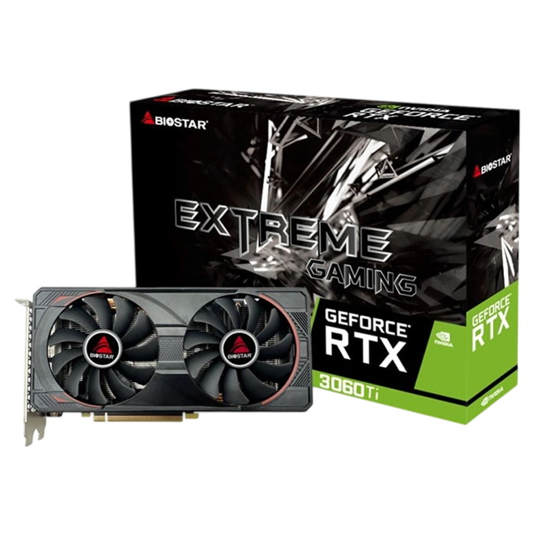 Видеокарта BIOSTAR GeForce RTX 3060 Ti, Black