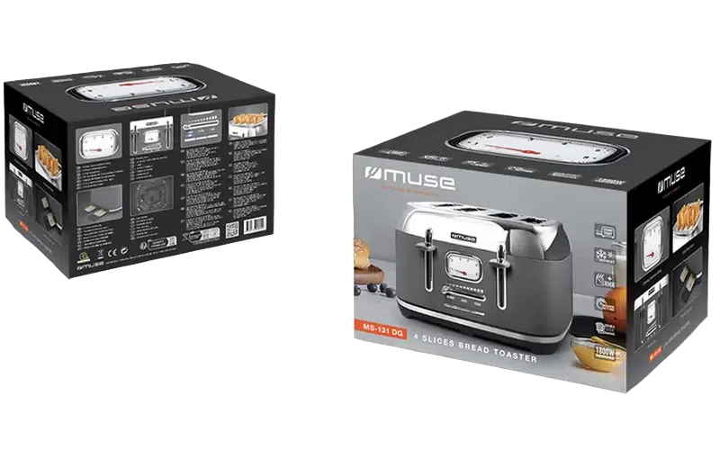 Тостер MUSE MS-131 DG, Grey 4